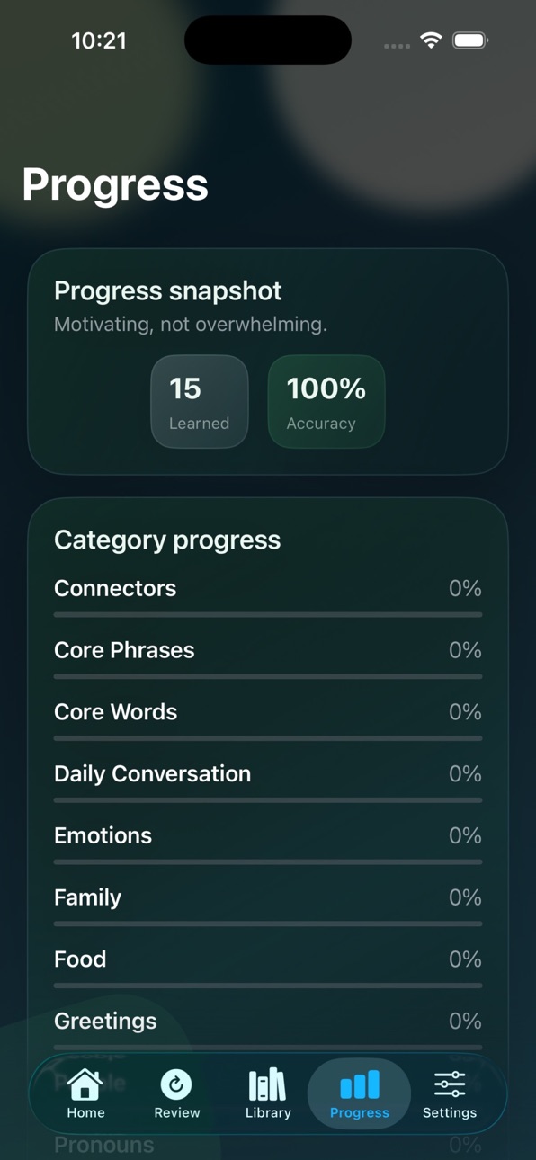 iPhone screenshot