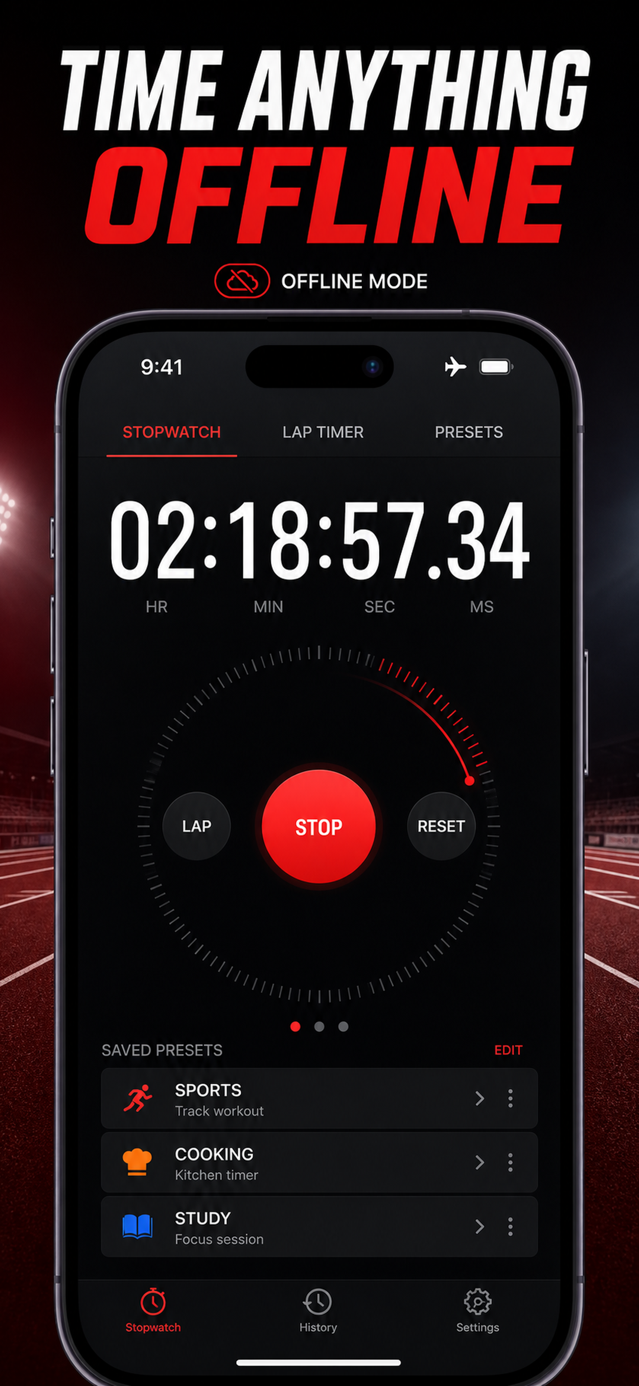 Stopwatch: Lap & Split Timer screenshot 8