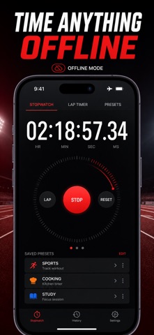 Stopwatch: Lap & Split Timer Screenshot 8 of 9