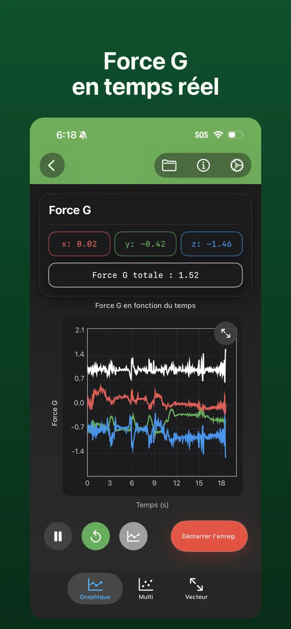 Screenshot #2 pour Physics Toolbox Sensor Suite