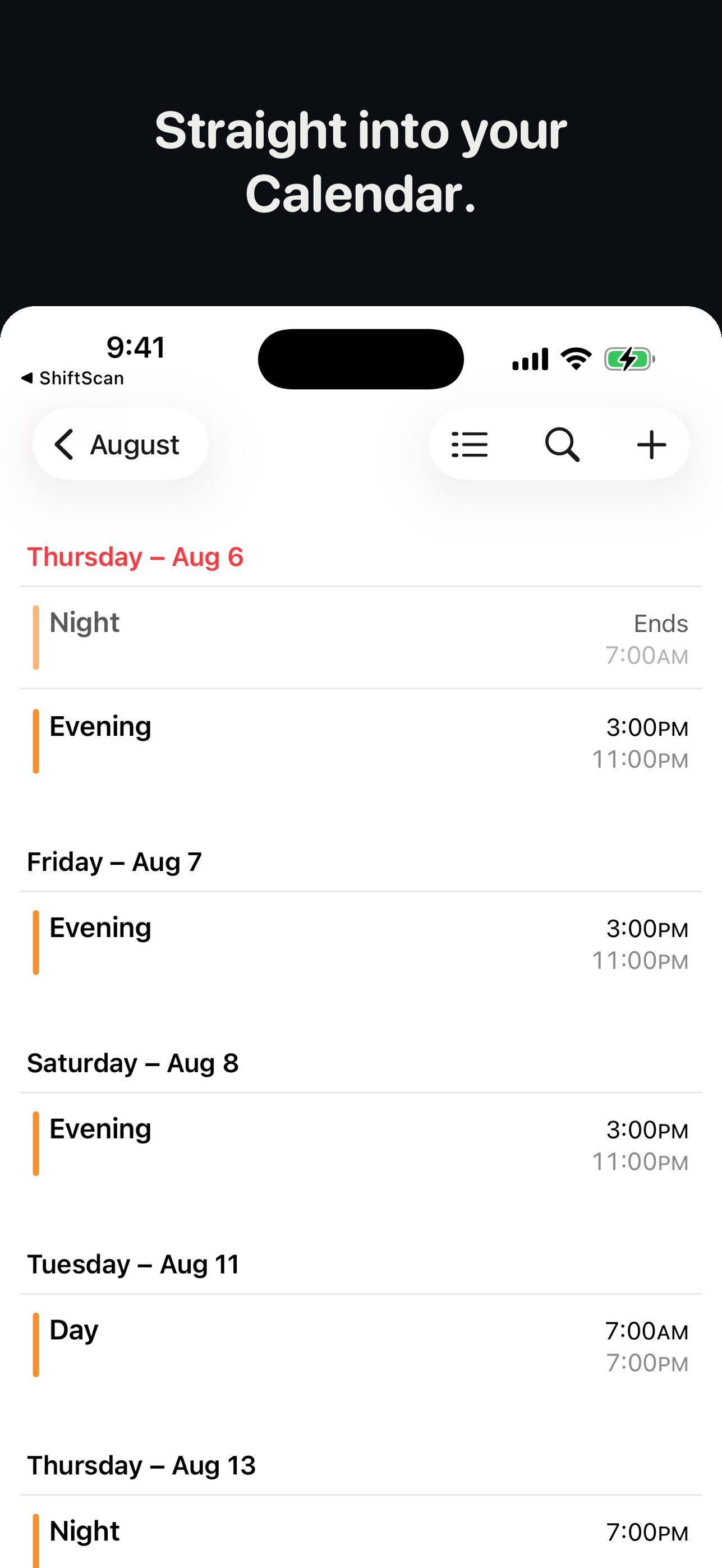 Screenshot 3 of ShiftScan: Shift Work Calendar