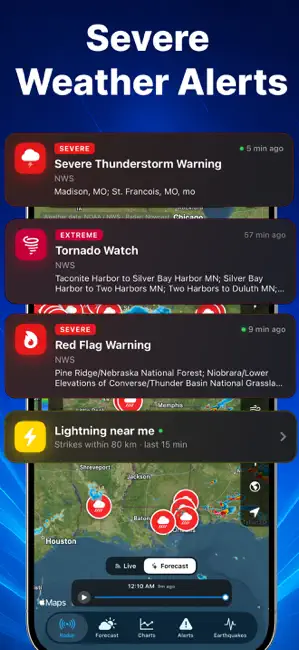 Weather Radar - Forecast iPhone screenshot 3