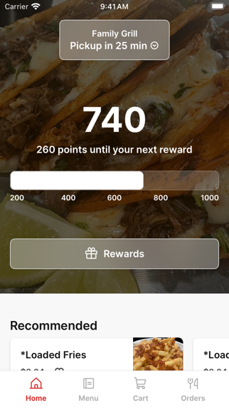 Family Grill iPhone screenshot 1 - Food & Drink app