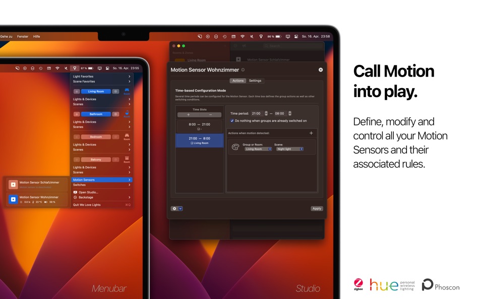 #3. We Love Lights for Philips Hue (macOS) โดย: Robert Hahn