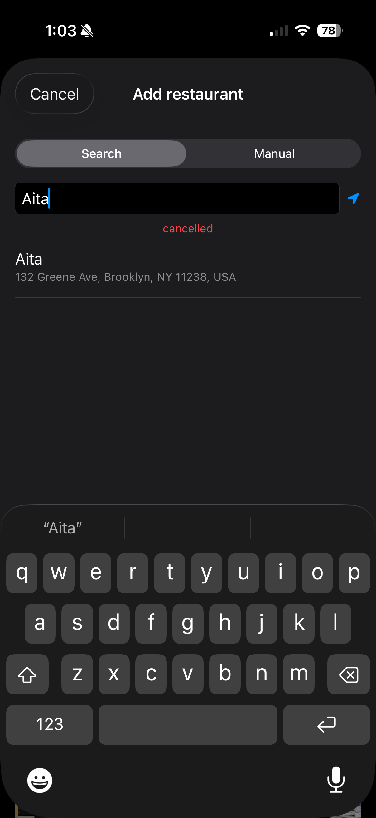 Tavola – Restaurant List App