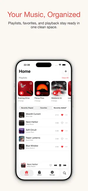 Guppy: Local music player screenshot 1