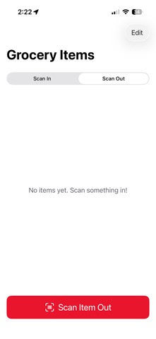 Grocery Scanner List screenshot