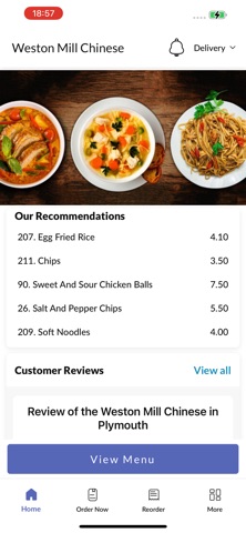Weston Mill Chinese iPhone screenshot