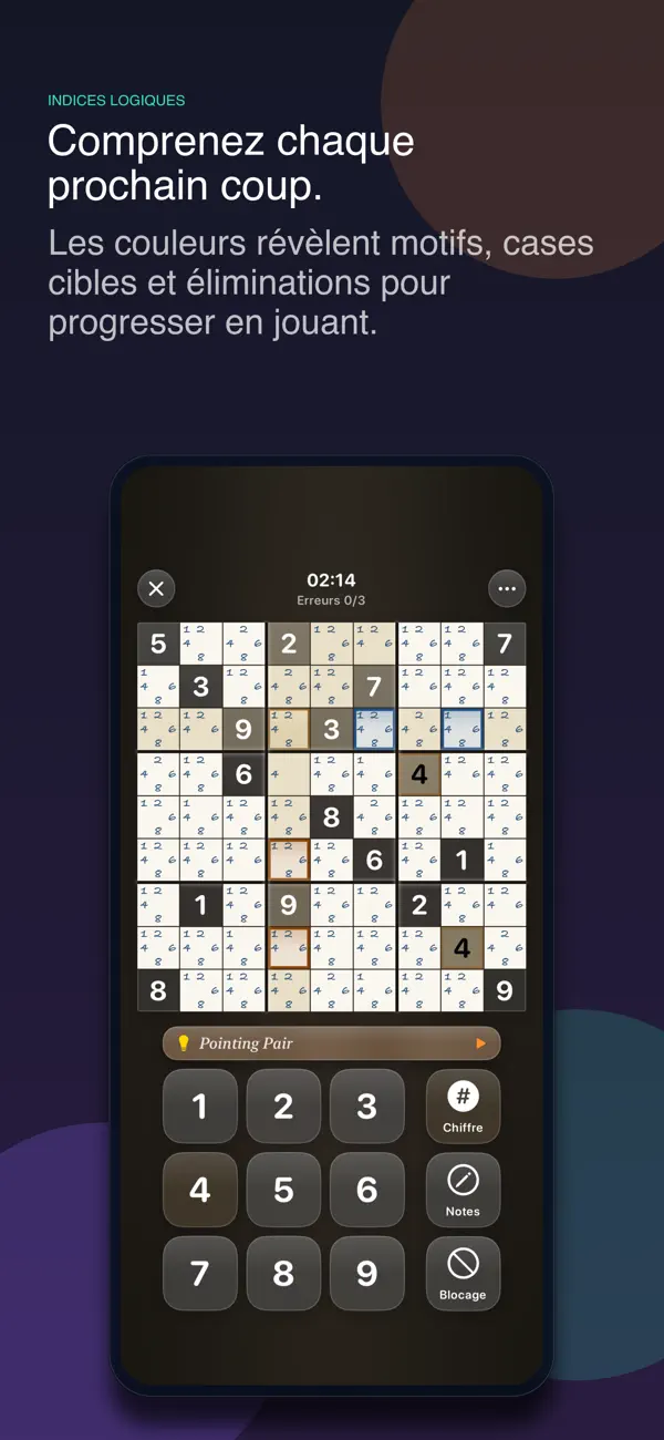 Screenshot #3 pour Sudoku Pro: Énigmes & Défis