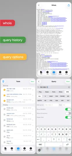 Screenshot von Network Analyzer Pro auf dem iPhone 6