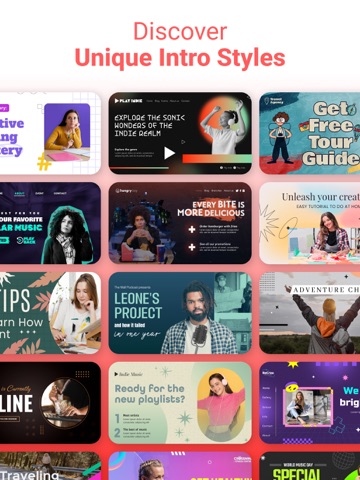 Intro Maker for YouTube video iPad screenshot
