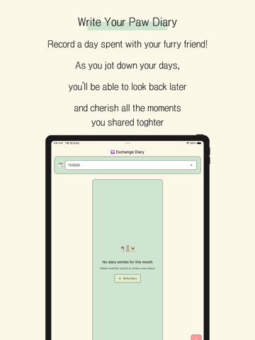 Dog Exchange Diary iPad screenshot