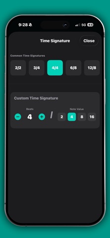 Click Me - metronome iPhone screenshot