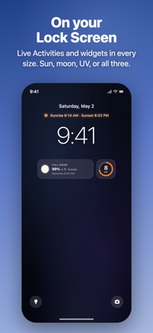 Skylit: Sunrise, Sunset, Moon iPhone screenshot