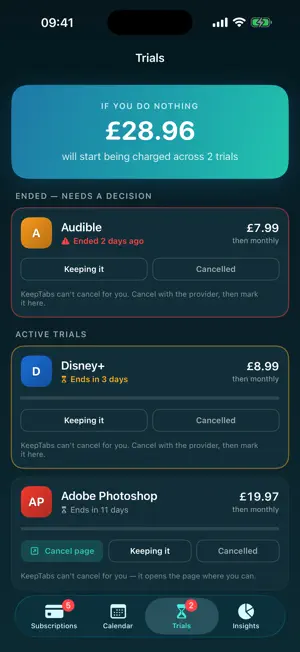 KeepTabs screenshot 4