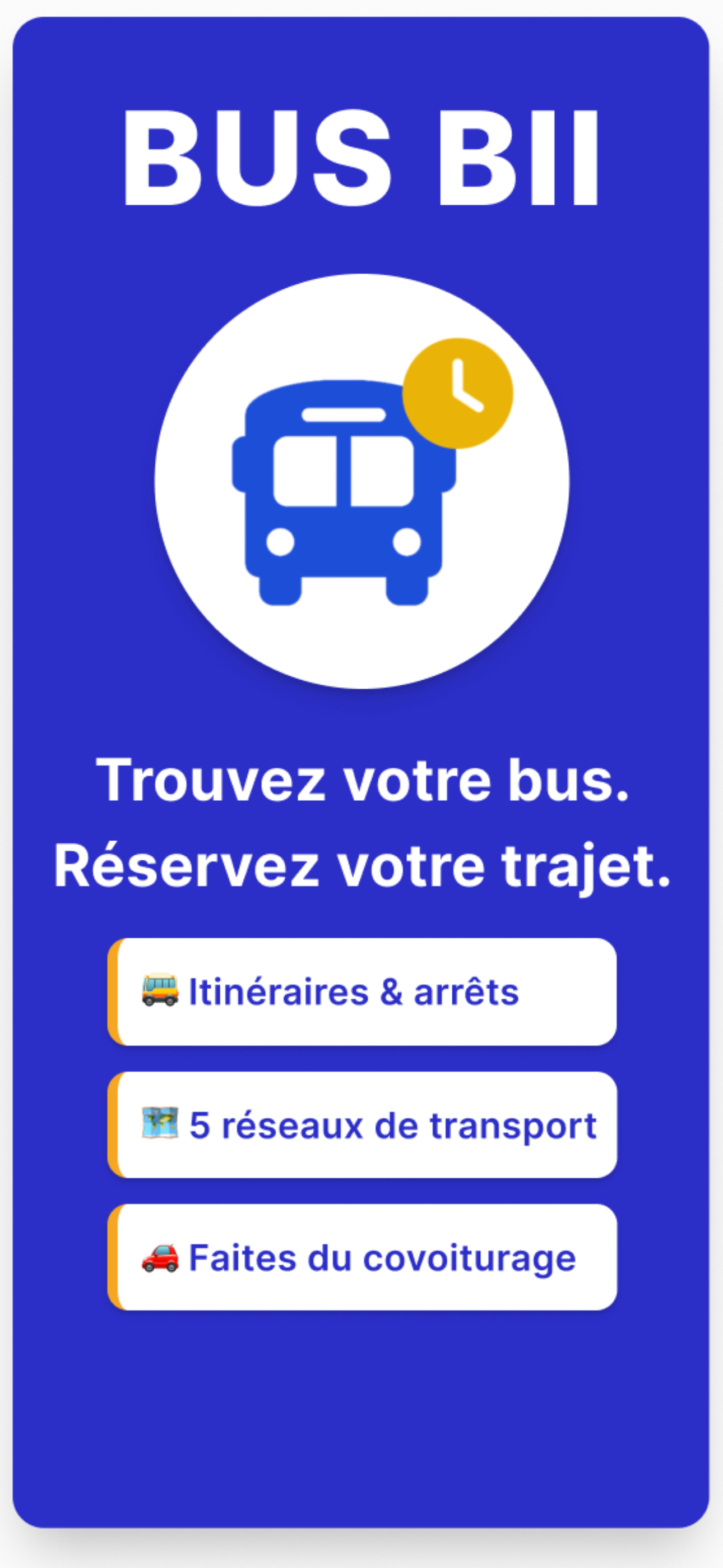 Bus Bii - Covoiturage