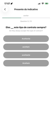 Portuguese Verbs Master Screenshot 8 of 10