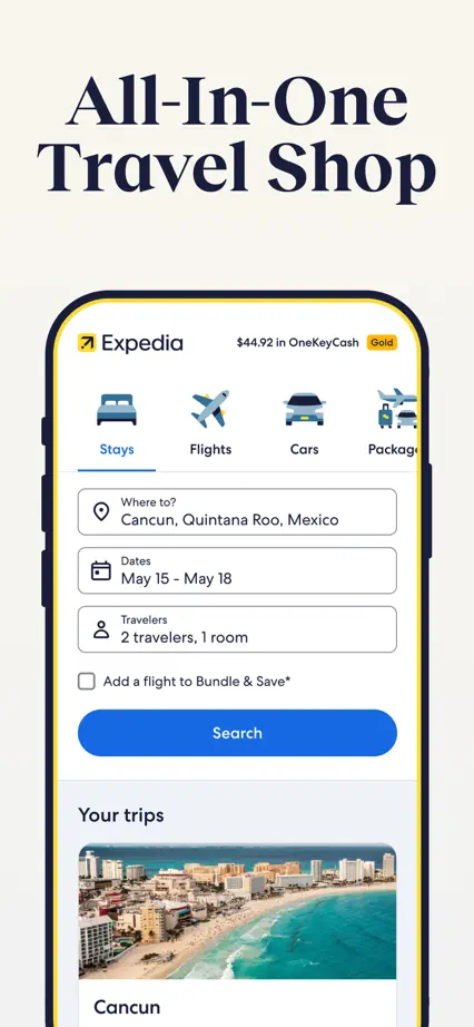 Expedia, App Store screenshot 1