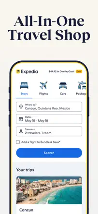 Expediaのスクリーンショット（1/8）