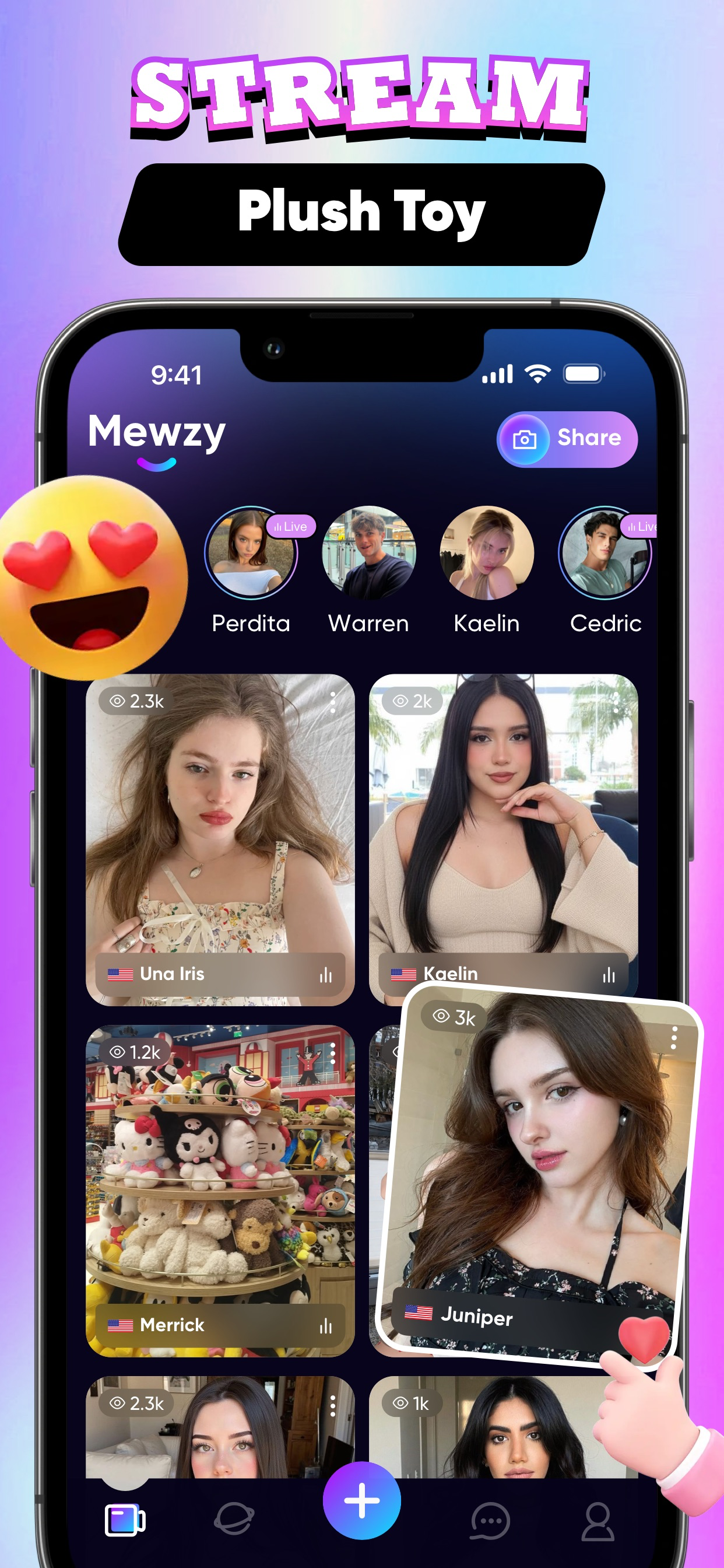 Mewzy - Live Chat & Share screenshot 3