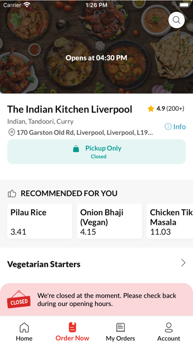 The Indian Kitchen Liverpool Screenshot