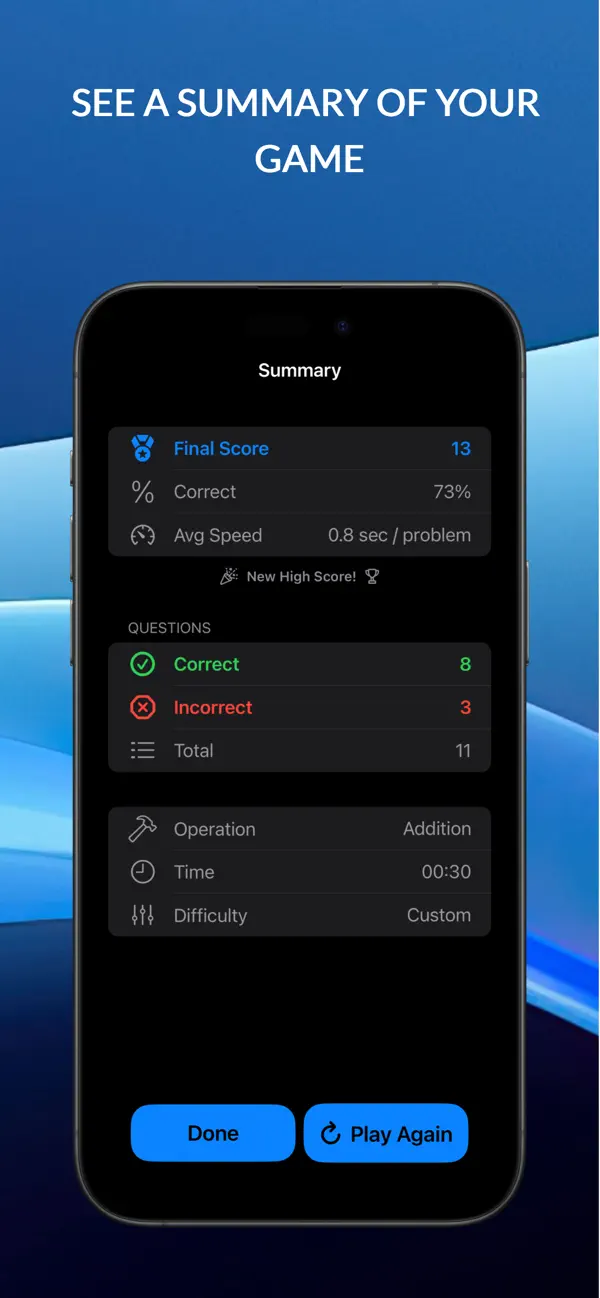 #5. Mental Math Practice & Games (iOS) 作者: Jeff Holliday Software