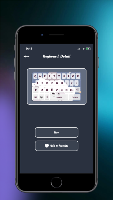 Colorful Keyboard Theme Screenshot