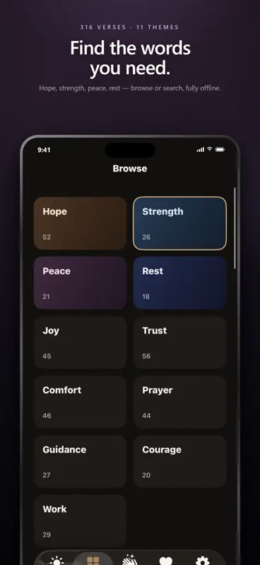 Hourly Verse — Bible Widget screenshot 1 of 6