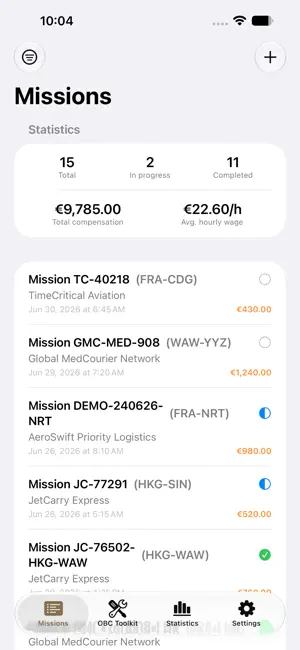 On Board Courier Companion screenshot 1