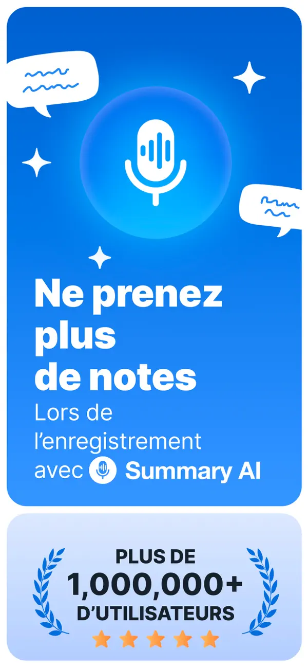 Screenshot #1 pour Summary: Notes avec IA