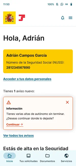 Importass Seguridad Social screenshot 2