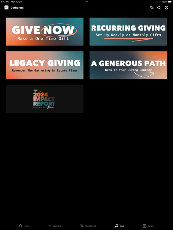 Gathering STL iPad screenshot 4 - Lifestyle app