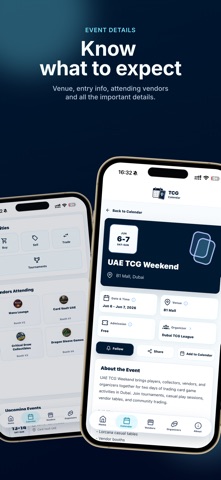 TCG Calendar UAE iPhone screenshot 3