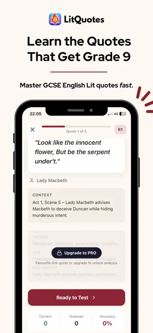 GCSE English - LitQuotes screenshot 1