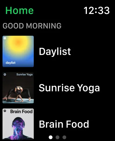 Spotify Watch screenshot 2