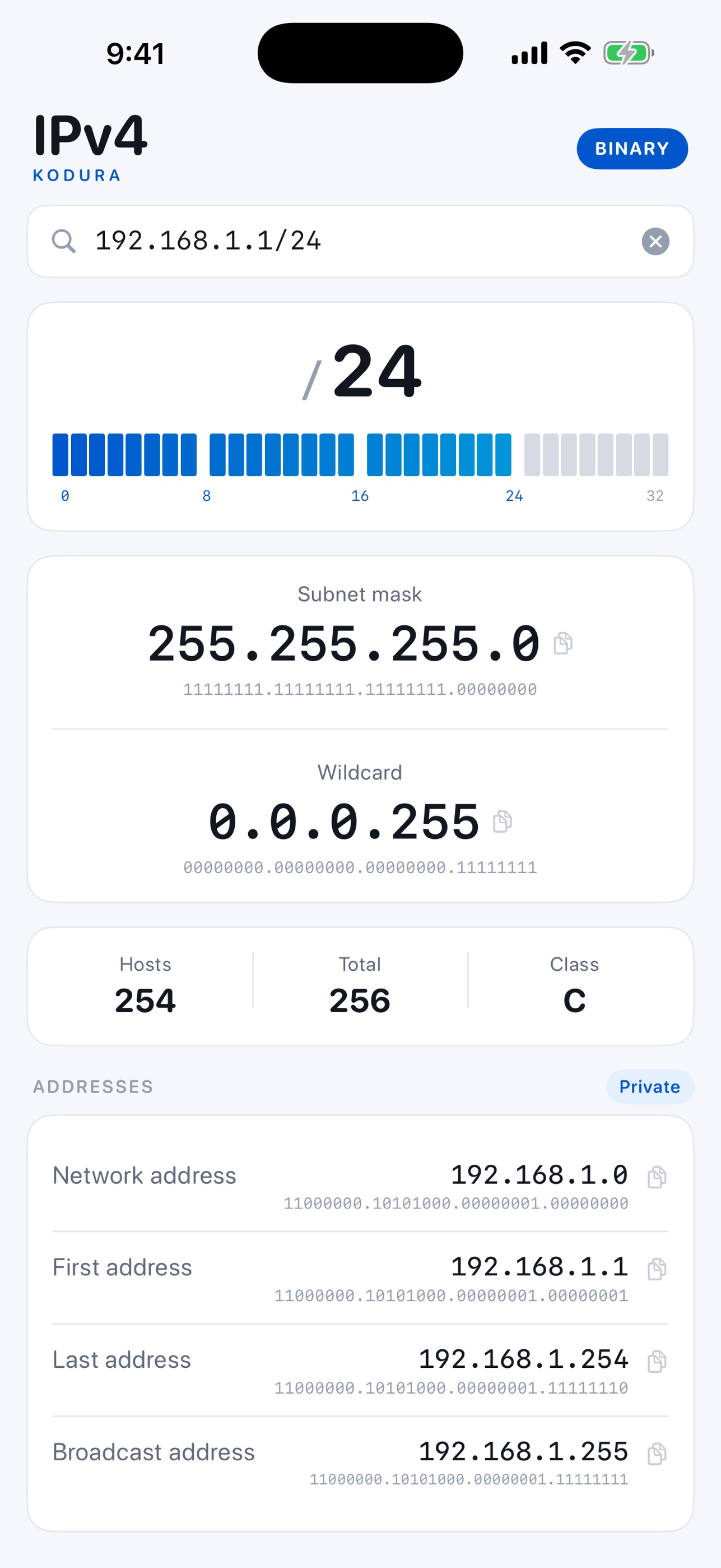 Screenshot 9 of Kodura Subnet Calculator