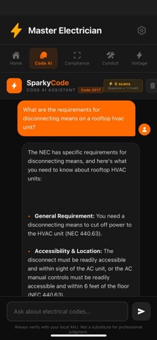 Master Electrician - Code AI Screenshot 2 of 7