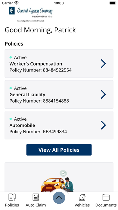 General Agency Online Screenshot