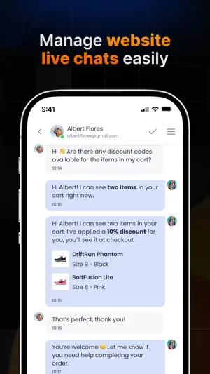 Chatway Live Chat & AI Chatbot screenshot 1