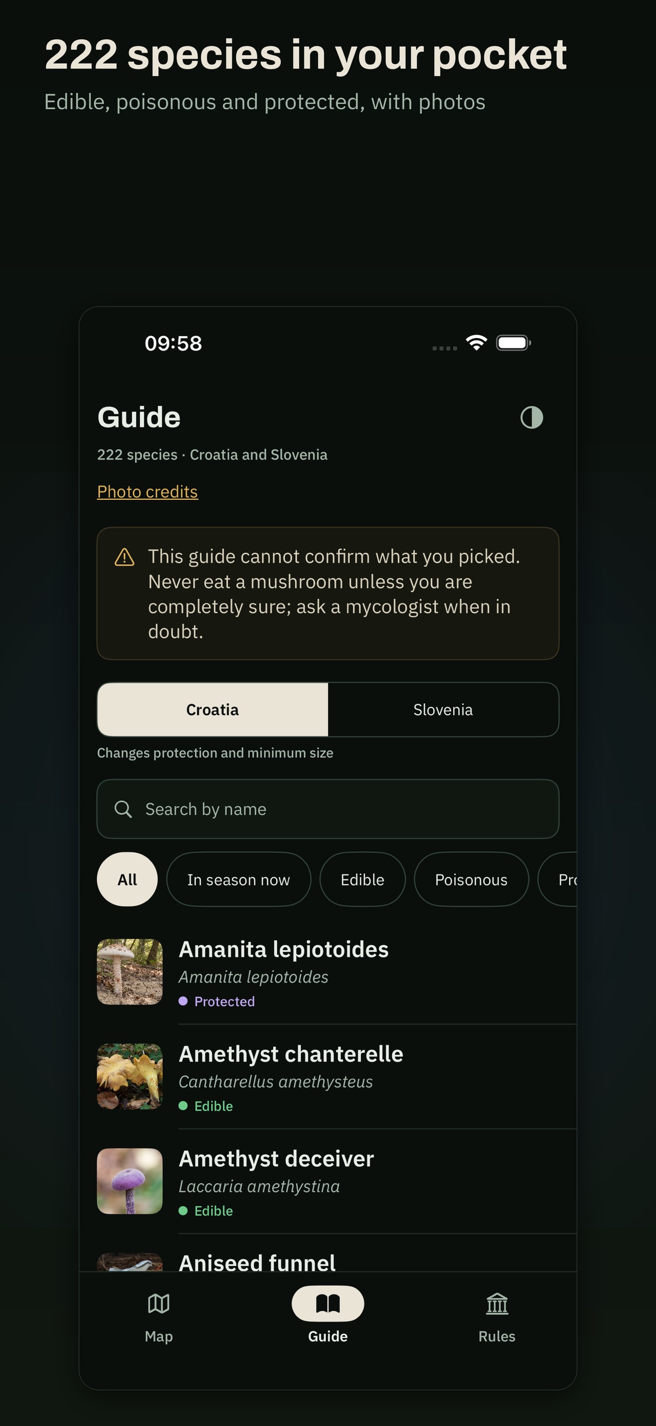 Screenshot 3 of Gljivar — mushroom forecast