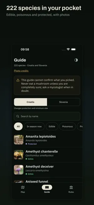 Gljivar — mushroom forecast screenshot 3