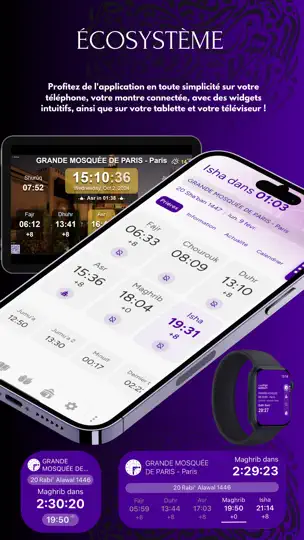 Capture d'écran de MAWAQIT - Horaires De Prière sur iPhone 9