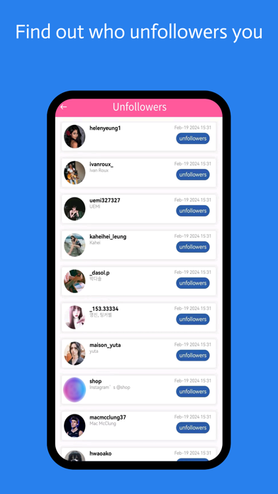 Followers Analyzer Tracker Screenshot