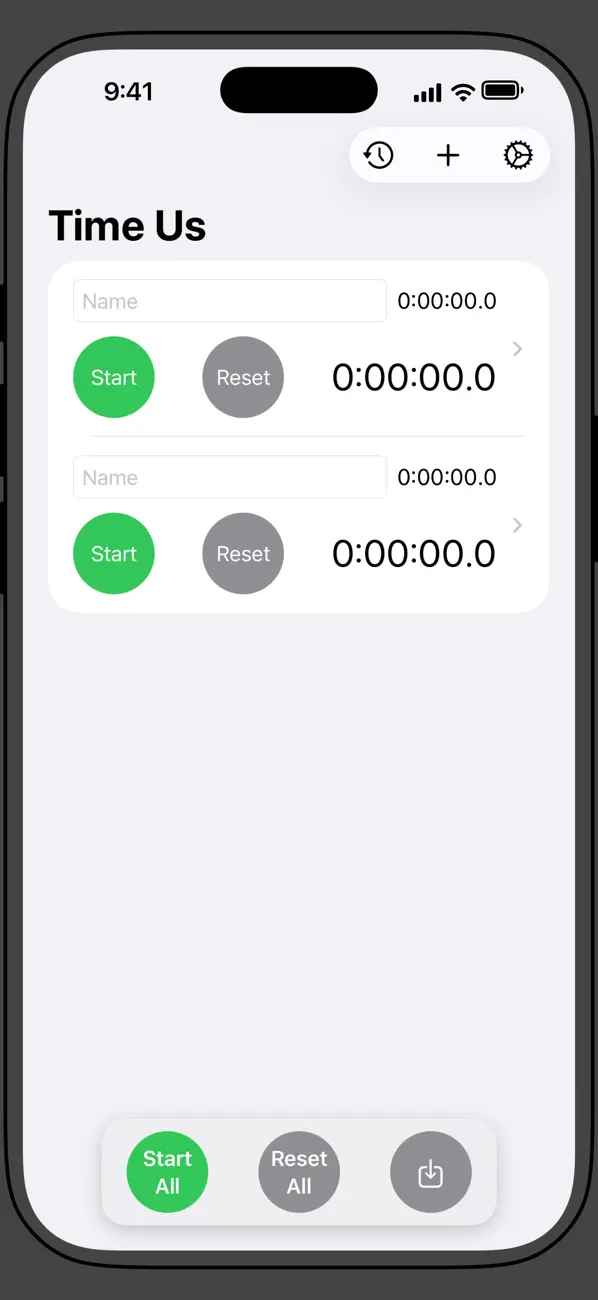 Screenshot #1 pour Time Us