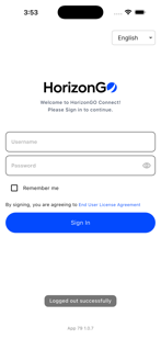 HorizonGO Connect screenshot 2