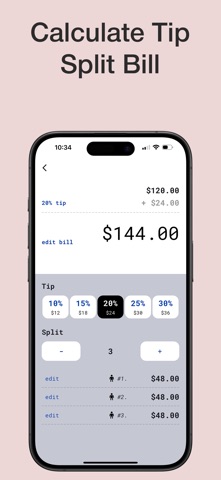 Split & Tip: Bill Calculator Screenshot 1 of 4