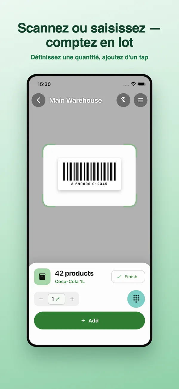 Screenshot #2 pour Compteur de Codes-Barres
