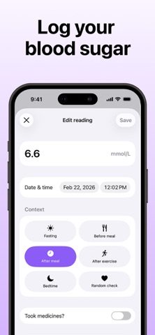 Gluvia - Blood Sugar Tracker iPhone screenshot 4