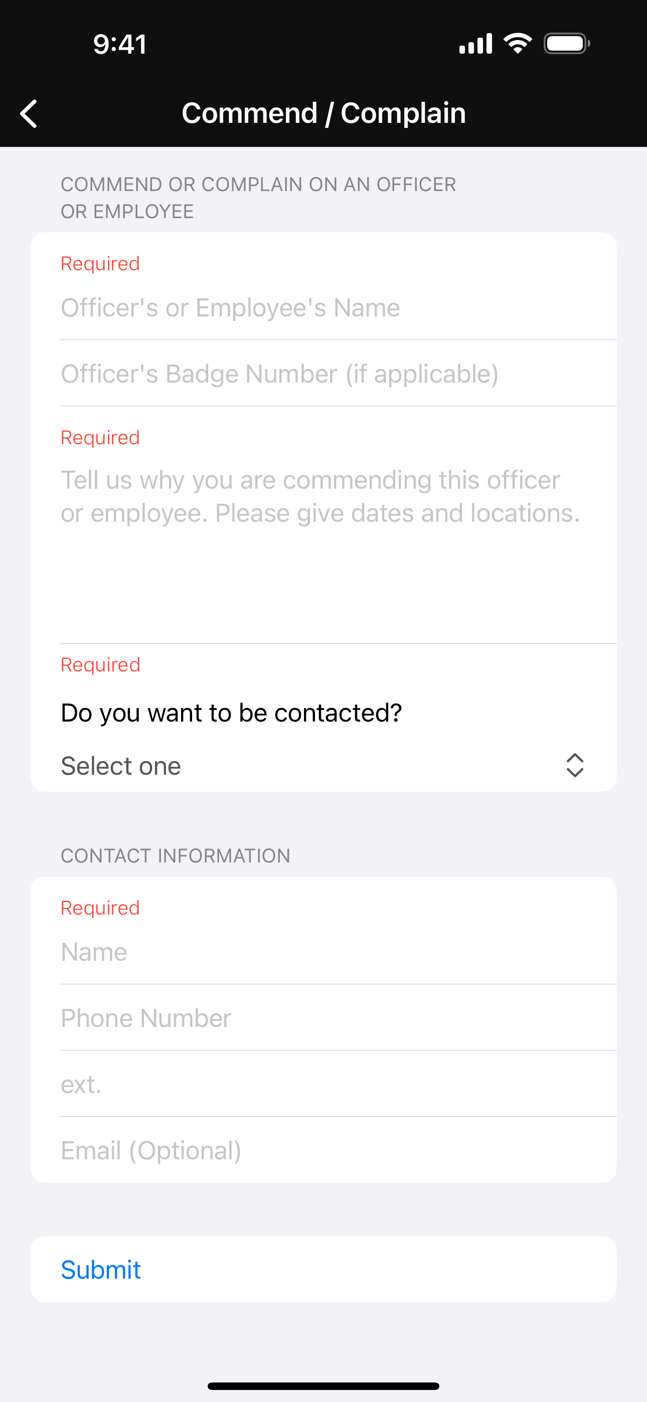 Odessa Police Dept. screenshot 3