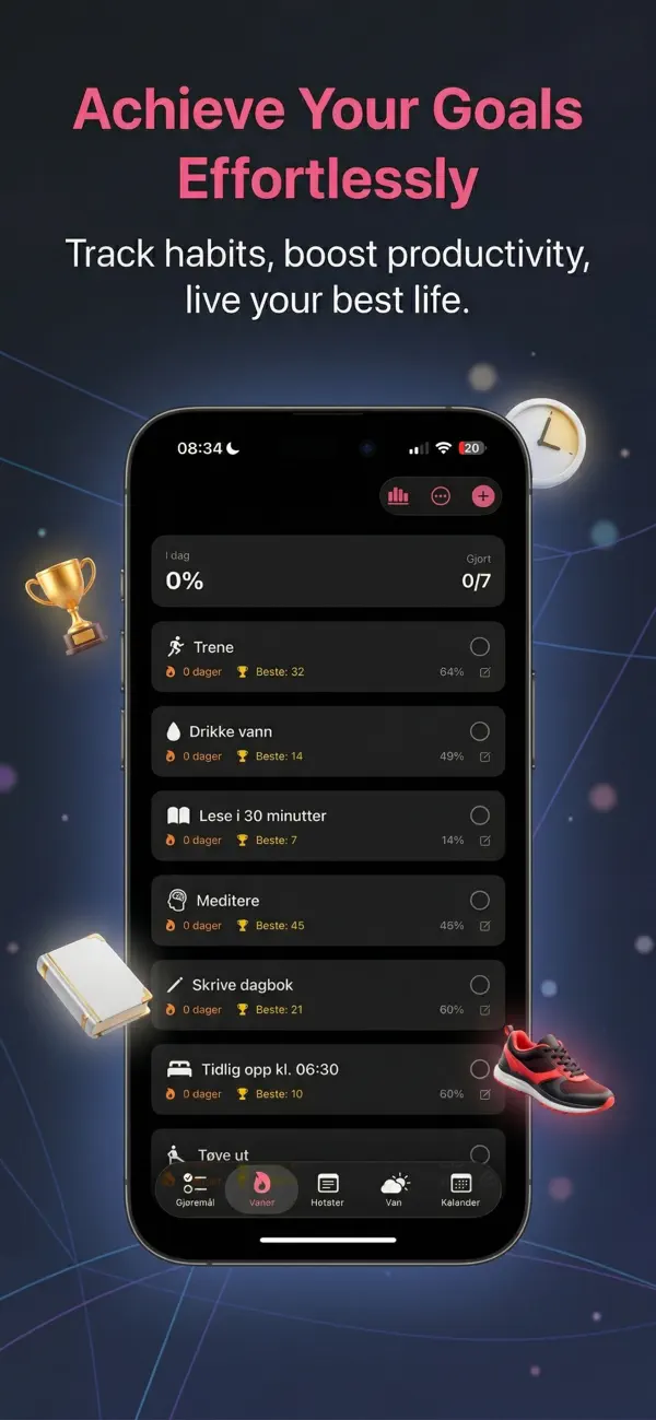 Screenshot #2 pour Daglig – Gjøremål & Vaner